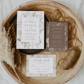 Elegant  Bloemen Lijst Foto Bruiloft Save The Date