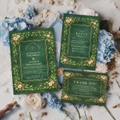 Elegante Vintage Tuinbruiloft Save The Date