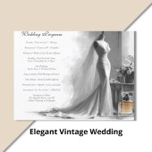 Romantic Bridal Sketch Wedding Enclosure Card  Informatiekaartje