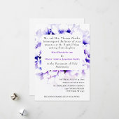 Elegant Violets Katholiek Nuptial Mass Programma Handwaaier