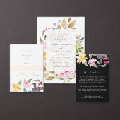 Elegant Waterverf Beauely Wedding Kaart (Personaliseer de collectie van deze zelfstandige maker.)