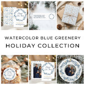 Elegante Waterverf blauw groen Satijnen Lint