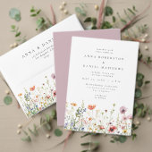 Watercolor Wildflower Wedding Acryl Uitnodigingen (Personaliseer deze collectie van deze onafhankelijke maker. Test)