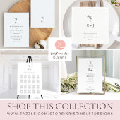 Elegante bruiloft Minimal Monogram RSVP vriendelij