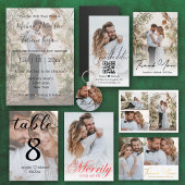 eenvoudige QR-code koppel foto save the date magne