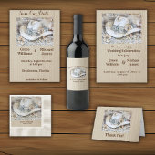 Elegante Westerne Boho bruiloft uitnodiging