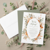 Levendige Herfst Floral Vrijgezellenfeest Kaart (Personaliseer deze collectie van deze onafhankelijke maker. Test)