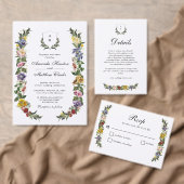 Whimsical  Bloemen bruiloft zitkaart Acryl Bord (Personaliseer de collectie van deze zelfstandige maker.)