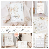 Elegant witte boog Baby shower Servet