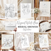 Elegant, tying the Bow  bridal shower Menu