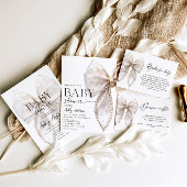 Bow en Pearl Baby shower Bow Boeken voor Baby Poster