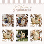 Elegante Wildflower Bloom Graduation Party Kaart