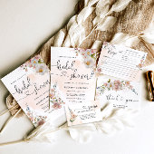 Elegant Wildflower Vrijgezellenfeest Mousserende W Sparkling Wijnetiket