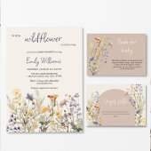 Wildflower Meadow Boho baby shower uitnodiging