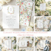 Elegante Wildflower Wedding Guest Book Table Reclamebord Met Voetstuk