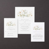 Elegante Wildflower foto bruiloft Save The Date (Personaliseer de collectie van deze zelfstandige maker.)