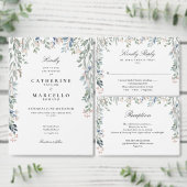 Elegante Wildflower Waterverf Bloemen Bruiloft Acryl Uitnodigingen (Personaliseer de collectie van deze zelfstandige maker.)