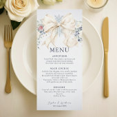 Winter Elegance with Cream Bow Address Label