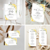 Elegante kaart met gele details