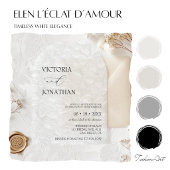 Witte Elegante Script Foto Save The Date