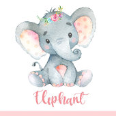 Elephant Baby shower mammie wordt nieuw mama Roze Ronde Button 7,6 Cm