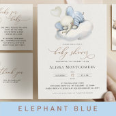 Elephant Baby shower Invitation