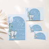 Oh Boy Elephant Boy Balloon Baby shower Servet