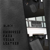 Gepersonaliseerd bedrijf in reliëf zwart Vegan Lea Planner