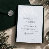 Klassieke Smaragdgroene Winter | Save the Date Kaa