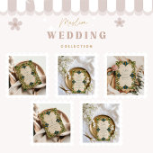 Emerald Baroque Islamic Wedding Bedankkaart