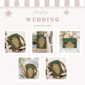 Emerald Gold Islamic Wedding Kaart