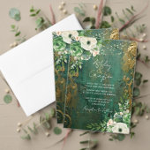 Smaragdgroen Elegant Bruiloft Servet (Personaliseer deze collectie van deze onafhankelijke maker. Test)