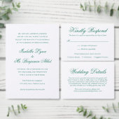 Traditionele Smaragdgroene Formele Elegante Huweli Servet (Personaliseer de collectie van deze zelfstandige maker.)