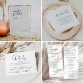 Modern Elegant Wedding RSVP-kaart Informatiekaartje