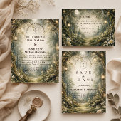 Betoverde Betoverde Bosbruiloft Save The Date