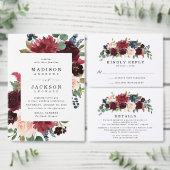 De ingerichte Floral sparen de Datum Aankondigingskaart (Personaliseer de collectie van deze zelfstandige maker.)