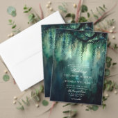 Enchanted Forest Emerald na feestontvangst Kaart (Personaliseer deze collectie van deze onafhankelijke maker. Test)