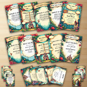 Enchanted Forest Woodland Castle Sprookjeshuwelijk Acryl Uitnodigingen