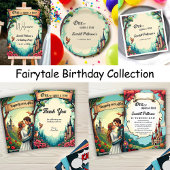 Woodland Enchanted Forest Fairytale Birthday Bedankkaart