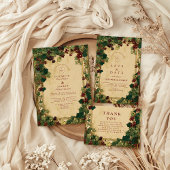 Enchanted Ivy Greenery Wedding Save The Date