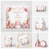 Betoverde Roze Sprookjestuin - Verjaardag Cadeaupapier