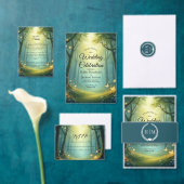 Enchanted Sunlit Summer Grove Bedankkaart (Personaliseer de collectie van deze zelfstandige maker.)