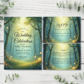 Enchanted Sunlit Summer Grove Bedankkaart (Personaliseer de collectie van deze zelfstandige maker.)