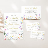 Enchanted Butterflies Bloemen Luier Raffle Informatiekaartje