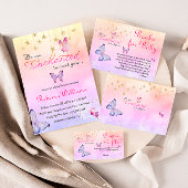 We zijn blij om u te ontmoeten vlinder Baby shower Inpakpapier Vel