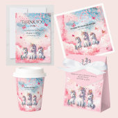 Enchanted Unicorn Baby shower Stickers