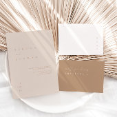 Minimaliserende werkkaart voor Elegant Beige Offic Kaart