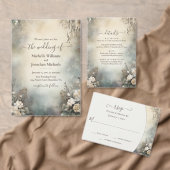 betoverende romantische winter tuin bloemenbruilof save the date (Personaliseer de collectie van deze zelfstandige maker.)