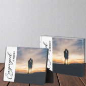 Engaged & Merry Couple Photo Sneeuwbol