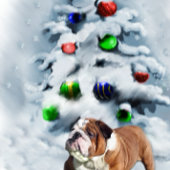 Engels Bulldog Christmas Theedoek